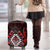Aotearoa Kiwi Taniko Luggage Cover Silver Fern With Maori Koru Pattern