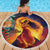 Hawaii Kilauea Big Islands Beach Blanket Pele Goddess With Tropical Flowers