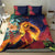 Hawaii Kilauea Big Islands Bedding Set Pele Goddess With Tropical Flowers