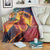 Hawaii Kilauea Big Islands Blanket Pele Goddess With Tropical Flowers