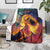 Hawaii Kilauea Big Islands Blanket Pele Goddess With Tropical Flowers