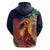 Hawaii Kilauea Big Islands Hoodie Pele Goddess With Tropical Flowers