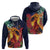 Hawaii Kilauea Big Islands Hoodie Pele Goddess With Tropical Flowers