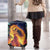 Hawaii Kilauea Big Islands Luggage Cover Pele Goddess With Tropical Flowers