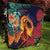 Hawaii Kilauea Big Islands Quilt Pele Goddess With Tropical Flowers