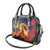 Hawaii Kilauea Big Islands Shoulder Handbag Pele Goddess With Tropical Flowers