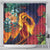 Hawaii Kilauea Big Islands Shower Curtain Pele Goddess With Tropical Flowers