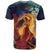 Hawaii Kilauea Big Islands T Shirt Pele Goddess With Tropical Flowers