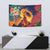 Hawaii Kilauea Big Islands Tapestry Pele Goddess With Tropical Flowers