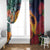 Hawaii Kilauea Big Islands Window Curtain Pele Goddess With Tropical Flowers