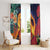 Hawaii Kilauea Big Islands Window Curtain Pele Goddess With Tropical Flowers