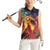 Hawaii Kilauea Big Islands Women Sleeveless Polo Shirt Pele Goddess With Tropical Flowers