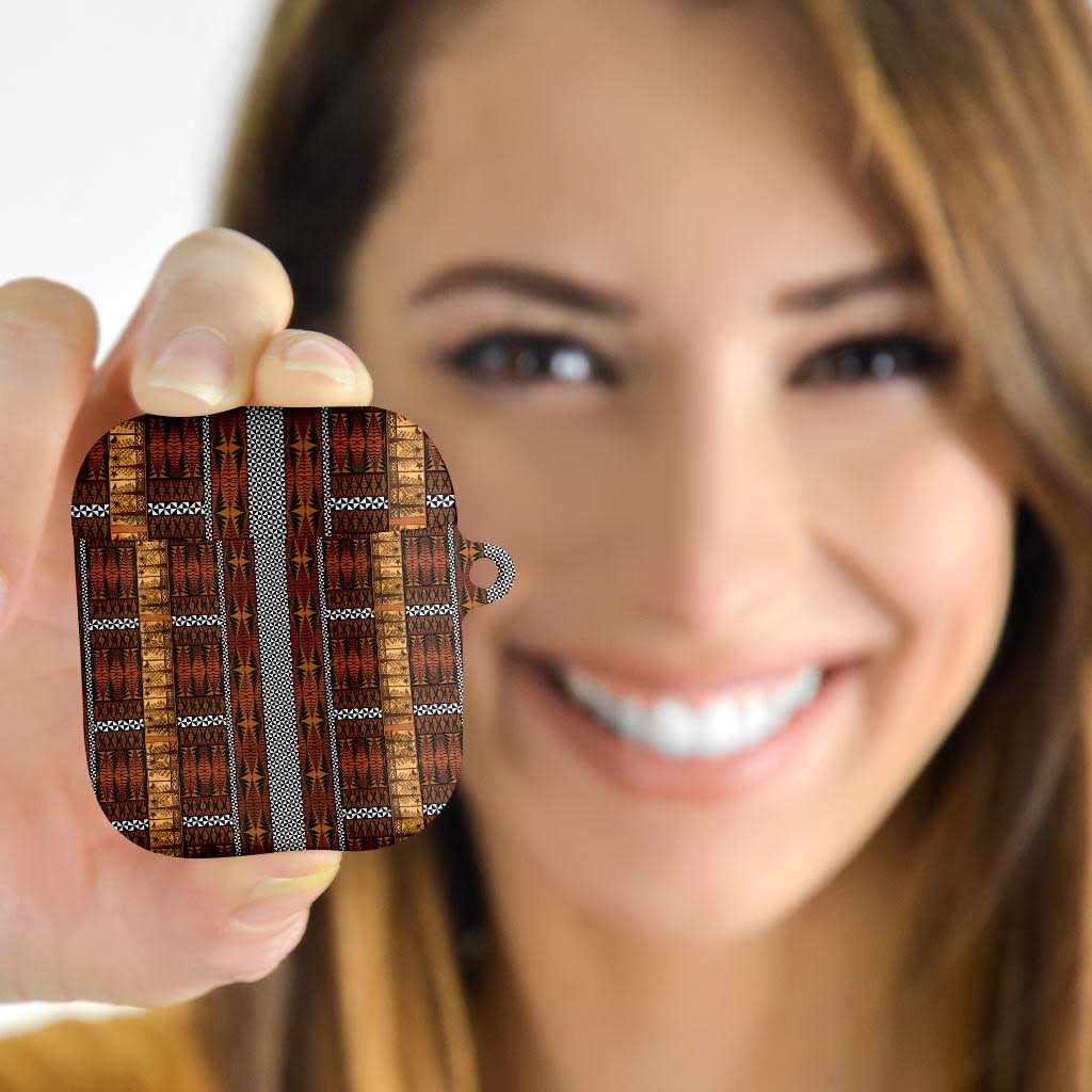 Malo e Lelei Tonga AirPods Case Tongan Ngatu Tapa Cloth - Polynesian Pride