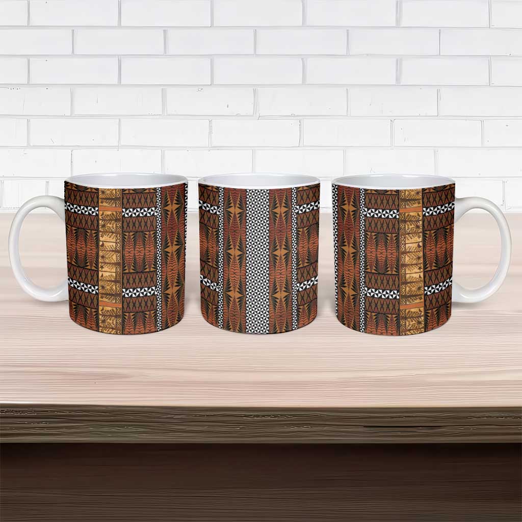 Malo e Lelei Tonga Ceramic Mug Tongan Ngatu Tapa Cloth - Polynesian Pride