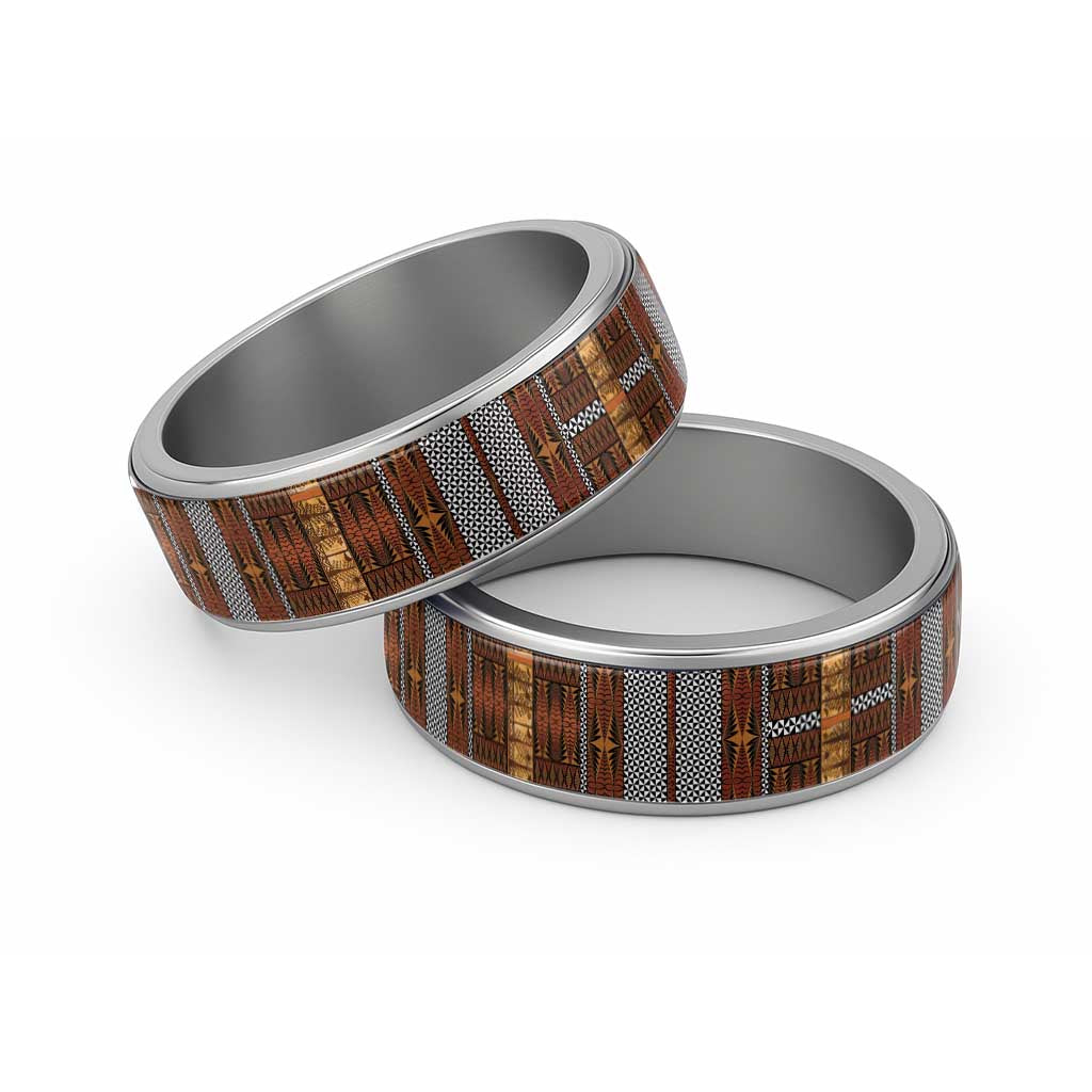 Malo e Lelei Tonga Classic Ring Tongan Ngatu Tapa Cloth - Polynesian Pride
