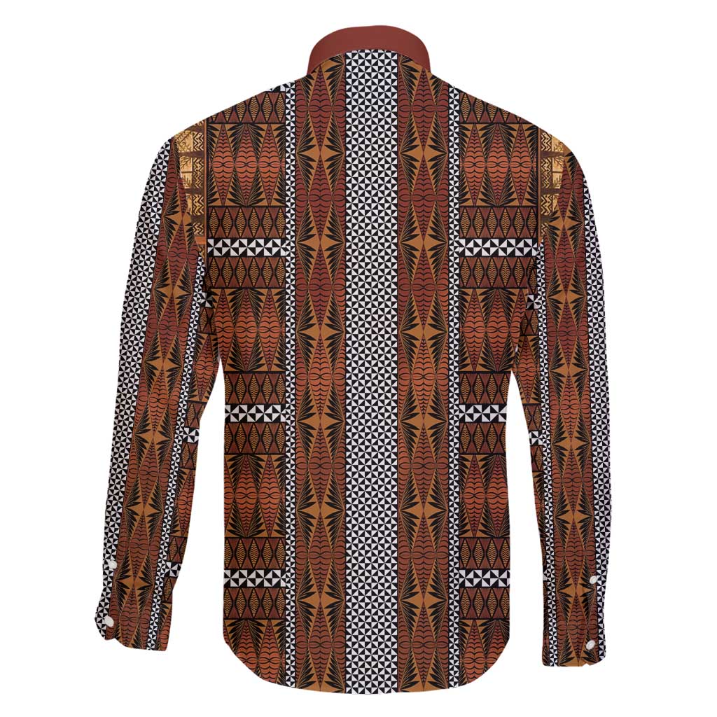 Malo e Lelei Tonga Family Matching Long Sleeve Bodycon Dress and Hawaiian Shirt Tongan Ngatu Tapa Cloth LT14 - Polynesian Pride
