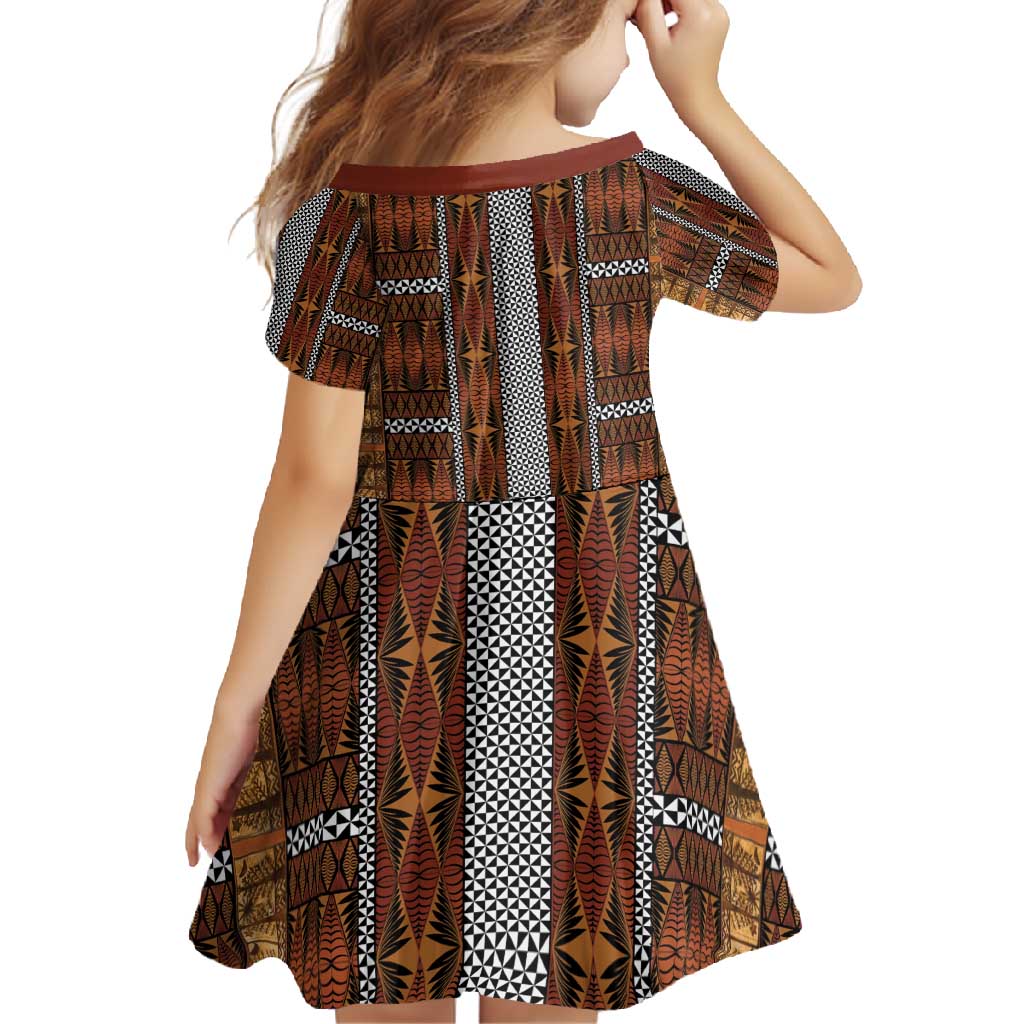 Malo e Lelei Tonga Family Matching Mermaid Dress and Hawaiian Shirt Tongan Ngatu Tapa Cloth LT14 - Polynesian Pride