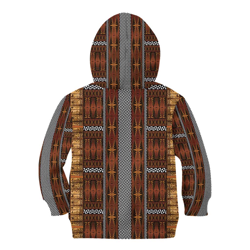 Malo e Lelei Tonga Kid Hoodie Tongan Ngatu Tapa Cloth - Polynesian Pride
