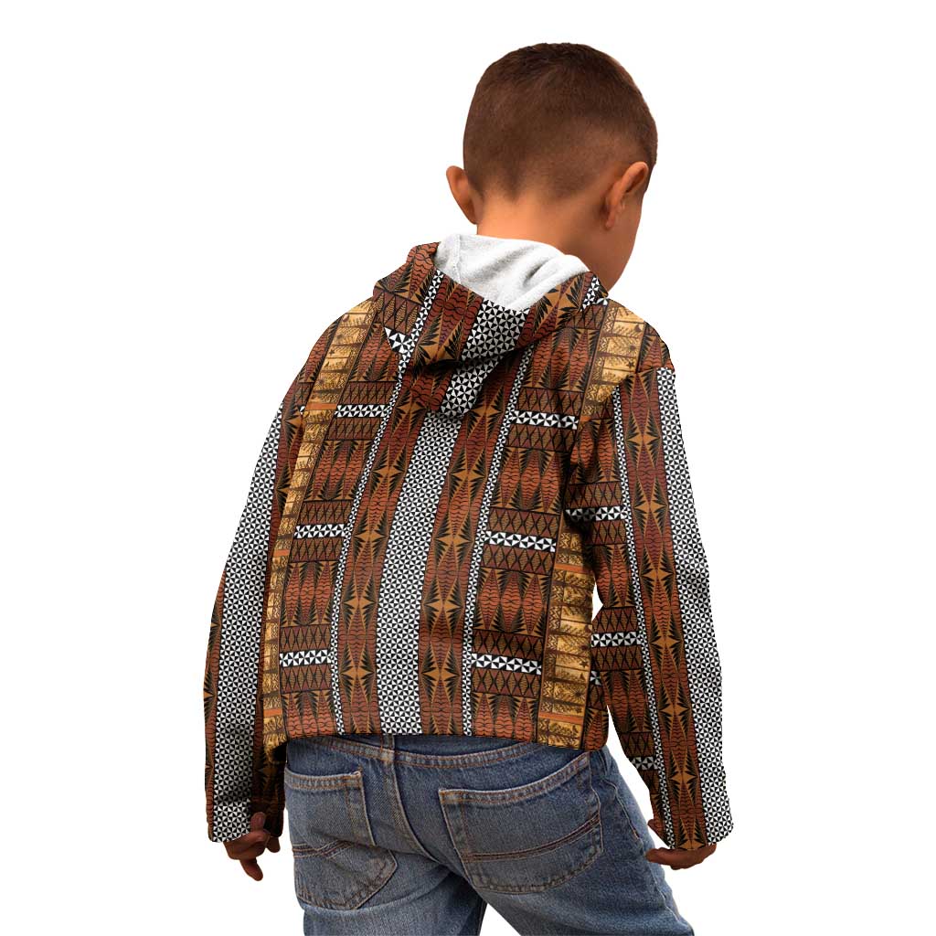 Malo e Lelei Tonga Kid Hoodie Tongan Ngatu Tapa Cloth - Polynesian Pride