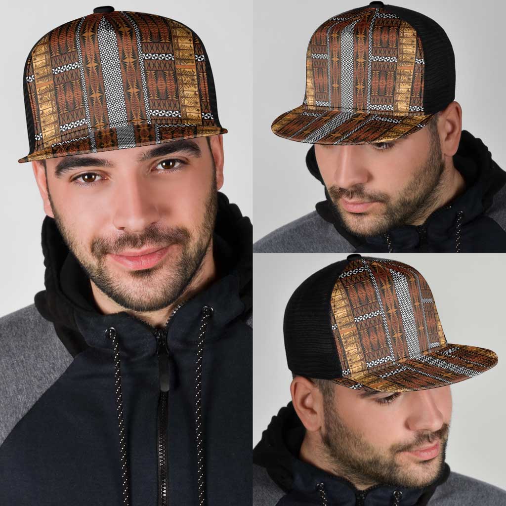 Malo e Lelei Tonga Mesh Trucker Cap Tongan Ngatu Tapa Cloth - Polynesian Pride