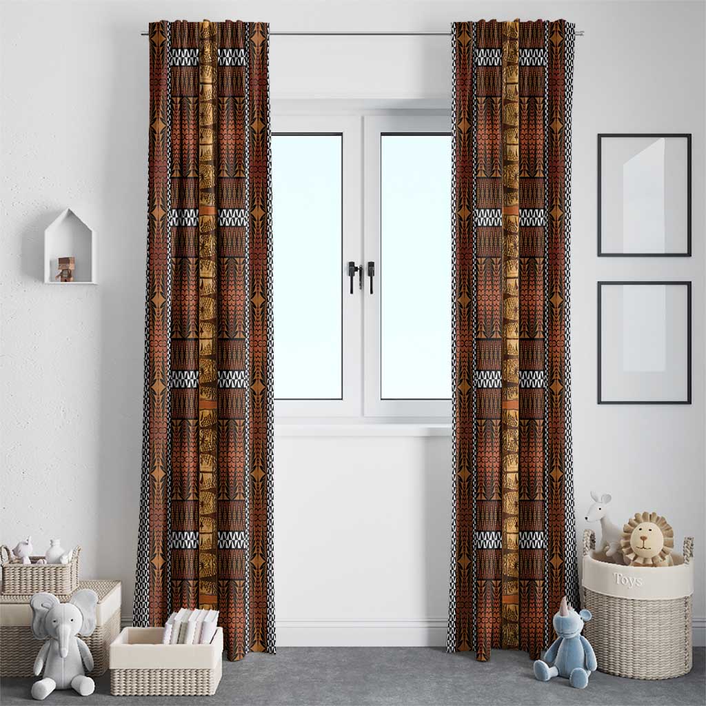 Malo e Lelei Tonga Window Curtain Tongan Ngatu Tapa Cloth - Polynesian Pride