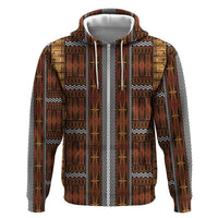 Malo e Lelei Tonga Zip Hoodie Tongan Ngatu Tapa Cloth - Polynesian Pride