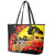 New Zealand And Australia ANZAC Day Leather Tote Bag Aboriginal Maori Starring Night Style