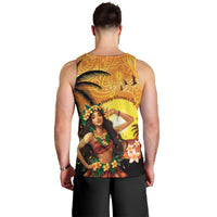 Aloha Hawaii Women's Day Men Tank Top Hula Girl With Sunset Vibes LT14 - Polynesian Pride