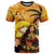 Aloha Hawaii Women's Day T Shirt Hula Girl With Sunset Vibes LT14 Yellow - Polynesian Pride