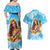 Aloha Hawaii Women's Day Couples Matching Off Shoulder Maxi Dress and Hawaiian Shirt Hula Girl With Ukulele Tropical Style LT14 - Polynesian Pride