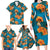 Hawaii Luau Party Family Matching Long Sleeve Bodycon Dress and Hawaiian Shirt Dancing Girl Tropical Flowers LT14 - Polynesian Pride