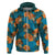 Hawaii Luau Party Hoodie Dancing Girl Tropical Flowers LT14 Zip Hoodie Blue - Polynesian Pride