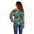 Hawaii Luau Party Off Shoulder Sweater Dancing Girl Tropical Flowers LT14 - Polynesian Pride