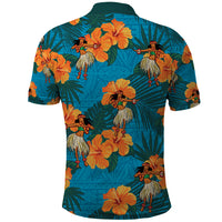 Hawaii Luau Party Polo Shirt Dancing Girl Tropical Flowers LT14 - Polynesian Pride