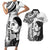 New Zealand Women's Day Couples Matching Short Sleeve Bodycon Dress and Hawaiian Shirt Aotearoa Kia Whakapumau Te Mana Wahine LT14 White - Polynesian Pride