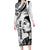 New Zealand Women's Day Family Matching Long Sleeve Bodycon Dress and Hawaiian Shirt Aotearoa Kia Whakapumau Te Mana Wahine LT14 Mom's Dress White - Polynesian Pride