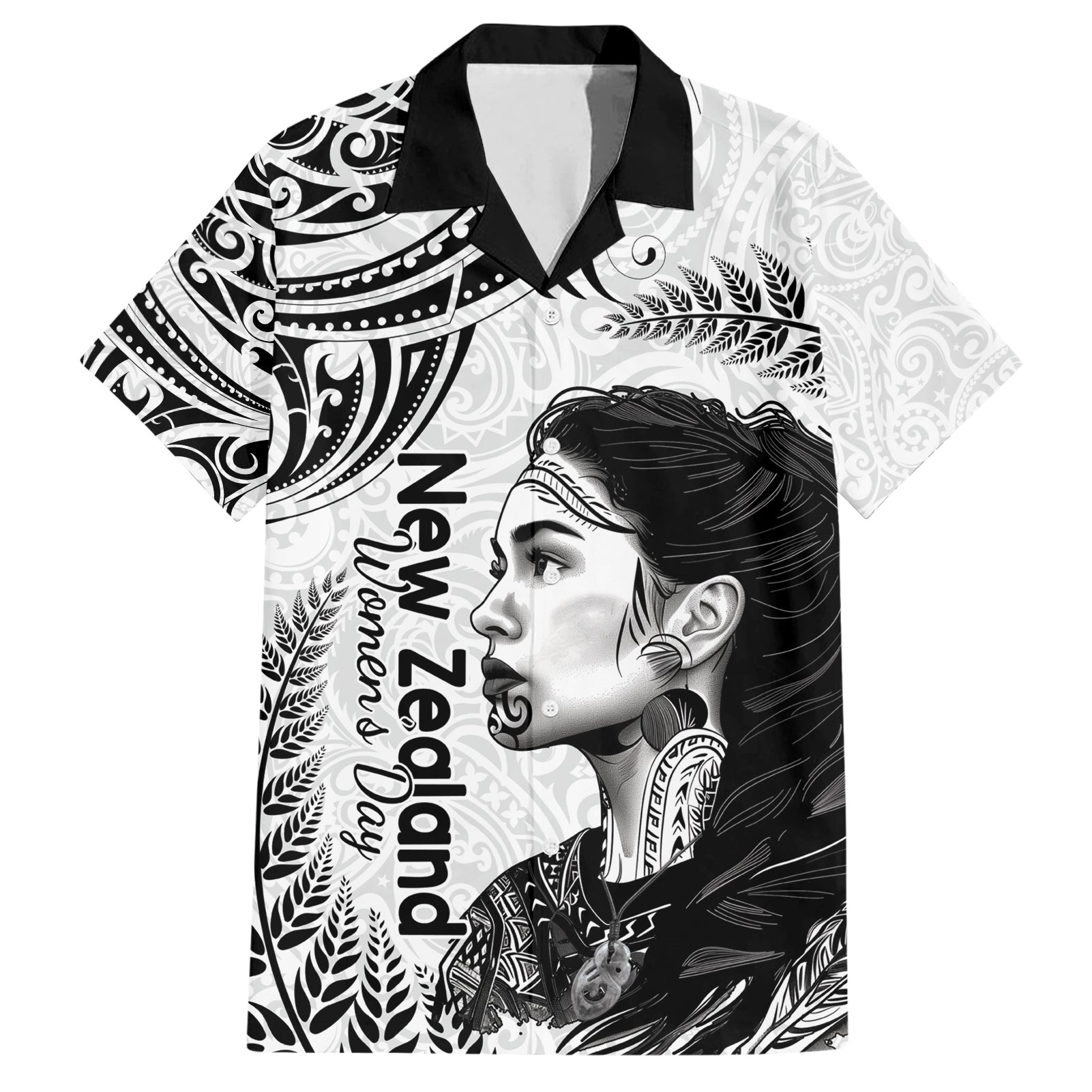 New Zealand Women's Day Hawaiian Shirt Aotearoa Kia Whakapumau Te Mana Wahine LT14 White - Polynesian Pride