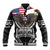 Talofa American Samoa Flag Day Baseball Jacket Bald Eagle Polynesian Tattoo