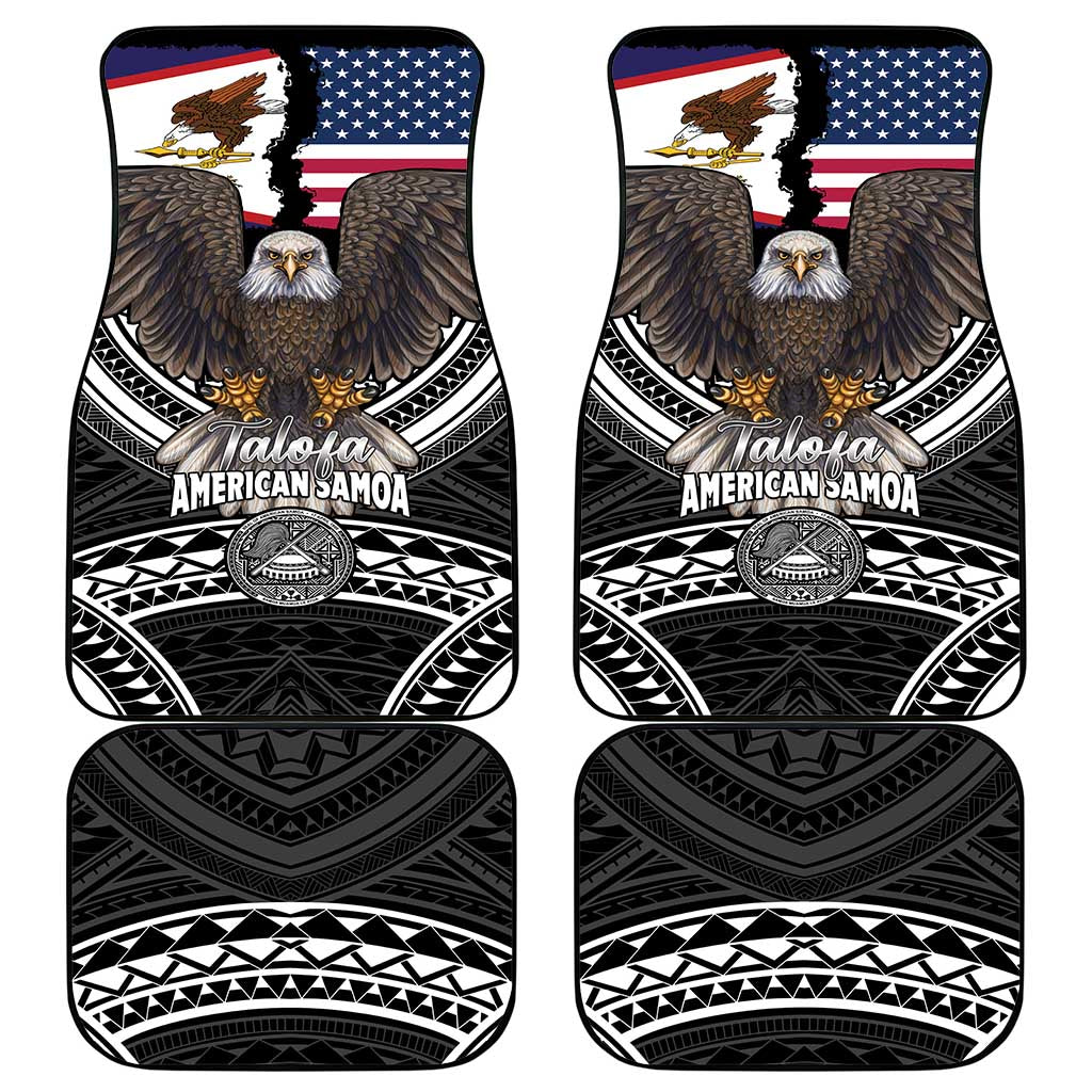 Talofa American Samoa Flag Day Car Mats Bald Eagle Polynesian Tattoo