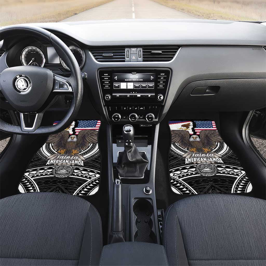 Talofa American Samoa Flag Day Car Mats Bald Eagle Polynesian Tattoo