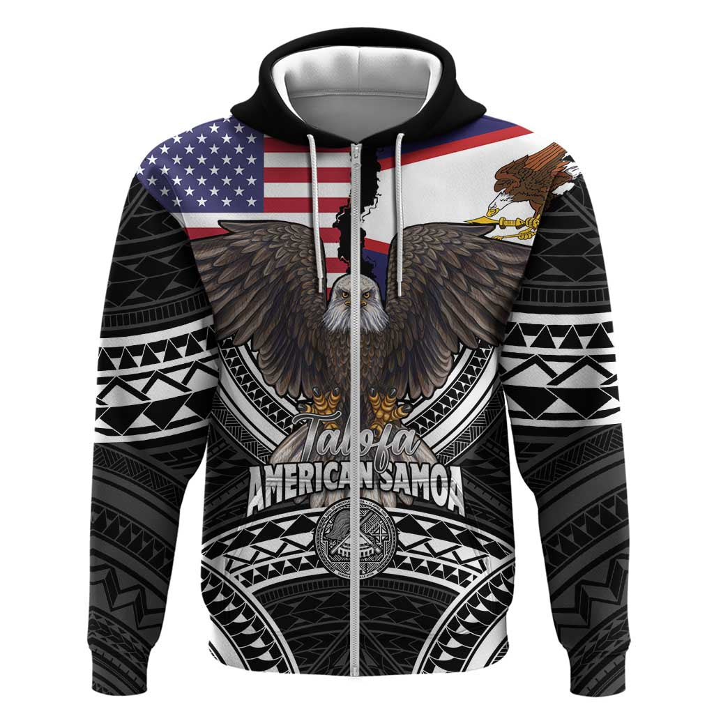 Talofa American Samoa Flag Day Hoodie Bald Eagle Polynesian Tattoo