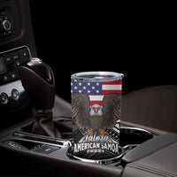 Talofa American Samoa Flag Day Tumbler Cup Bald Eagle Polynesian Tattoo