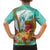 Hawaii Cinco de Mayo Family Matching Long Sleeve Bodycon Dress and Hawaiian Shirt Chili Pepper Hula Girl Tropical Vibes