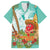 Hawaii Cinco de Mayo Family Matching Long Sleeve Bodycon Dress and Hawaiian Shirt Chili Pepper Hula Girl Tropical Vibes