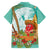Hawaii Cinco de Mayo Family Matching Long Sleeve Bodycon Dress and Hawaiian Shirt Chili Pepper Hula Girl Tropical Vibes