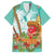 Hawaii Cinco de Mayo Family Matching Off Shoulder Short Dress and Hawaiian Shirt Chili Pepper Hula Girl Tropical Vibes
