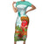 Hawaii Cinco de Mayo Family Matching Short Sleeve Bodycon Dress and Hawaiian Shirt Chili Pepper Hula Girl Tropical Vibes