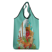 Hawaii Cinco de Mayo Grocery Bag Chili Pepper Hula Girl Tropical Vibes