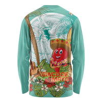 Hawaii Cinco de Mayo Long Sleeve Shirt Chili Pepper Hula Girl Tropical Vibes