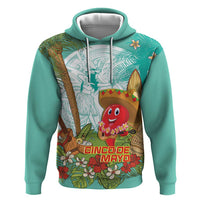 Hawaii Cinco de Mayo Zip Hoodie Chili Pepper Hula Girl Tropical Vibes